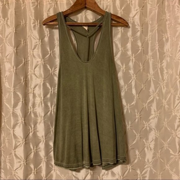 Free People • We the Free Green Caged Tank Top - Picture 1 of 11
